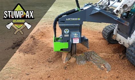 lowflow skid steer stump grinder|Loftness Adds Stump Grinder Attachment for Low.